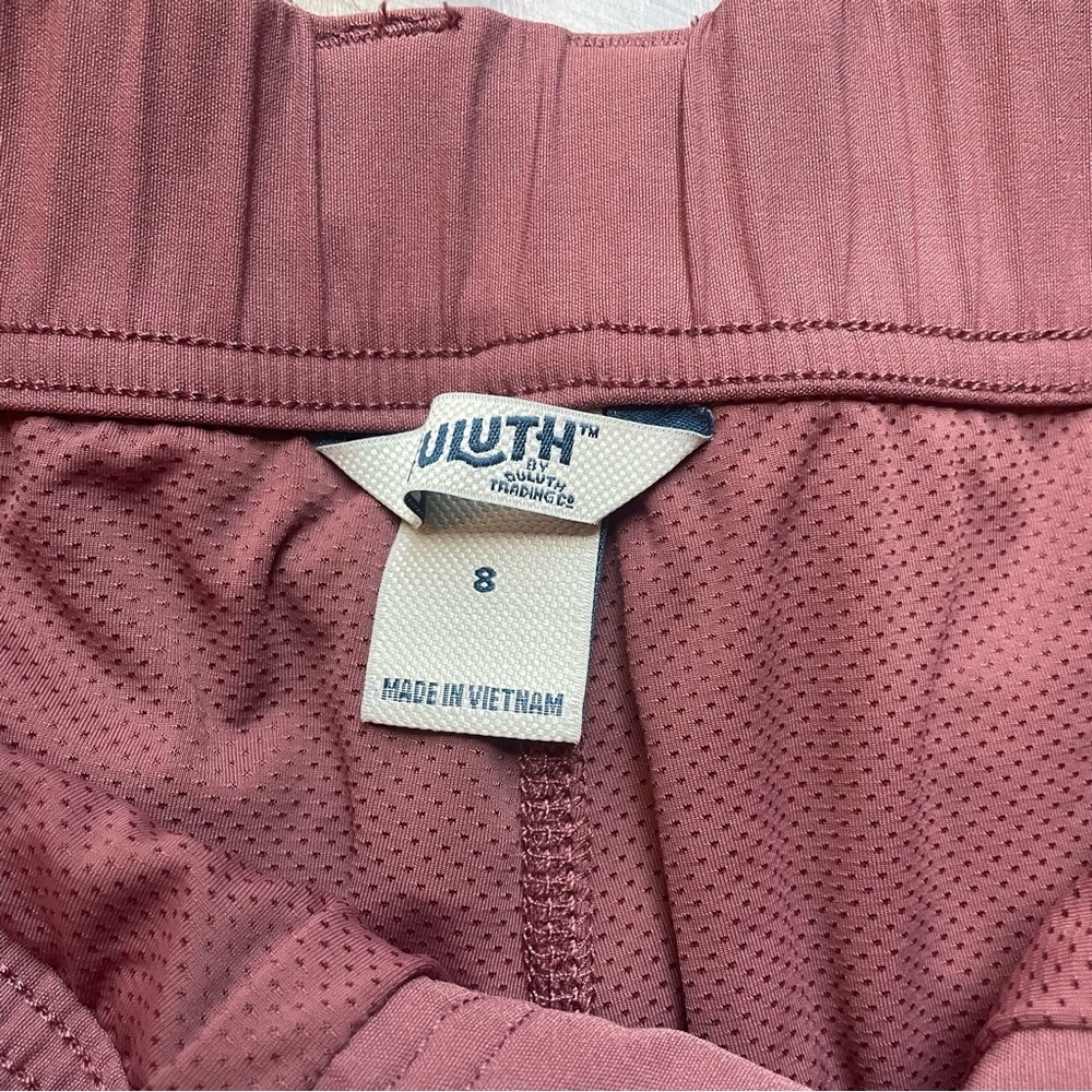 Duluth Trading Co. Women's Dry on the Fly Skort Size 8 Pink/Mauve Hiking Active - Picture 5 of 6